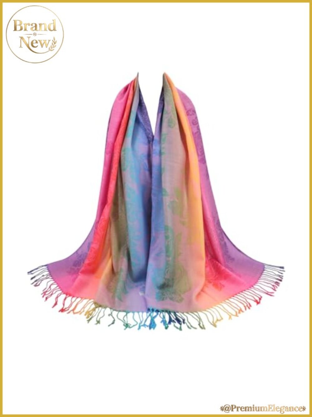 Women's Pashmina Shawl Wrap Scarf Evening Dress Wedding Bridal Shower Floral